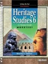 Heritage Studies 6 - Teacher Edition