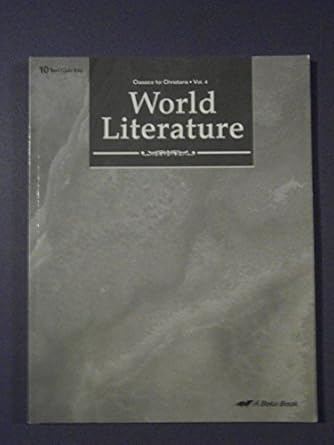 World Literature (4th. Ed.) - Test/Quiz Key (Copy)