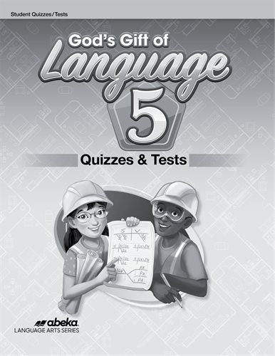 Gods Gift Language Arts 5 - Quiz & Test Book