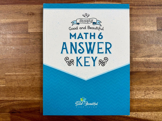 Math 6 Answer Key