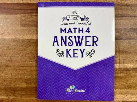 Math 4 - Answer Key