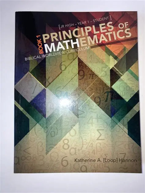 Principles of Mathematics- book 1
