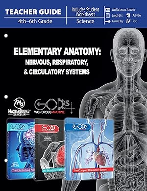 Elementary Anatomy: Nervous, Respiratory & Circulatory Systems - set of 4