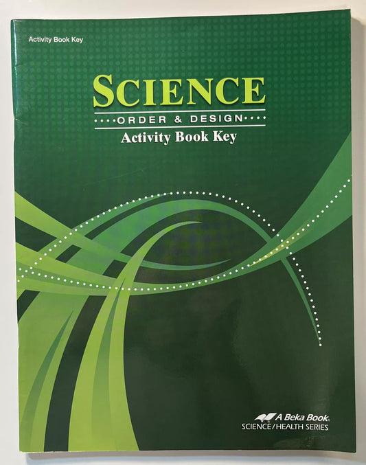 Science Order and Design - Activity book key