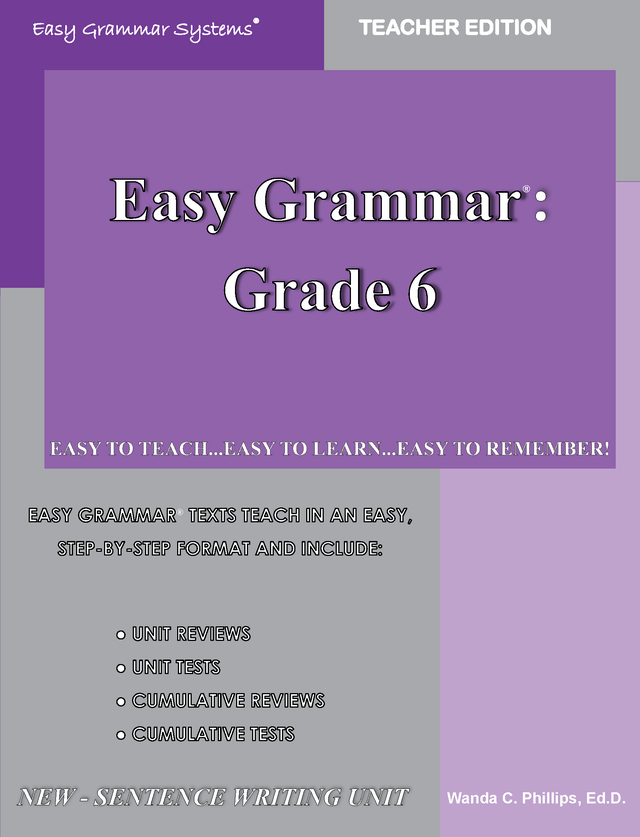 Easy Grammar Grade 6 Teacher Edition