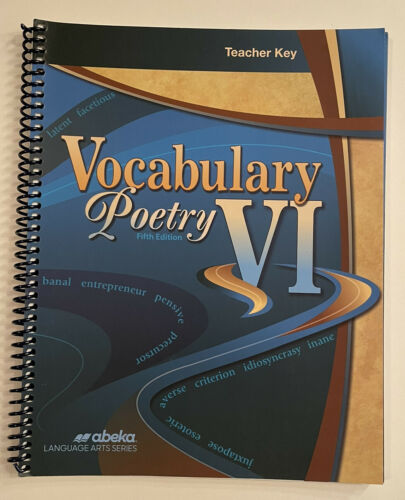 Vocabulary and Poetry VI (5th ed.)- Teachers Key