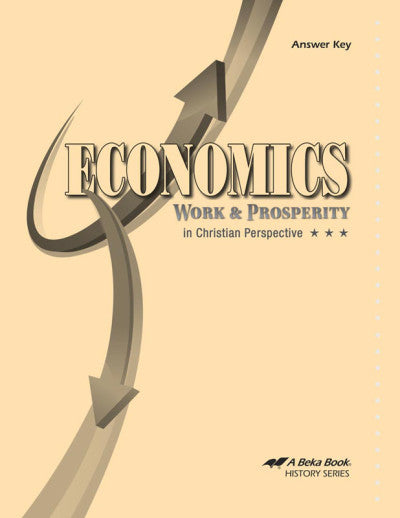Economics Work and Prosperity- Answer Key