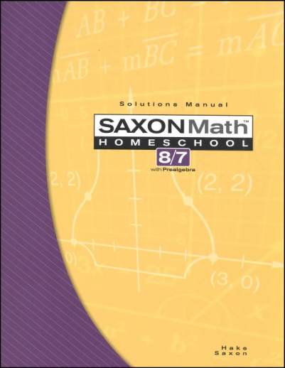 Math 8/7 - Solutions Manual