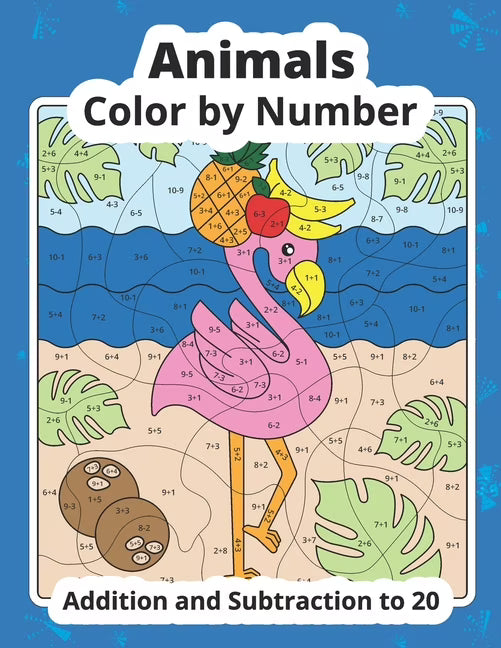 Animals Color by Number - Addition and Subtraction to 20