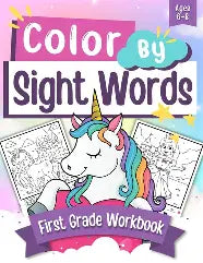 Color By Sight Words - First Grade Workbook