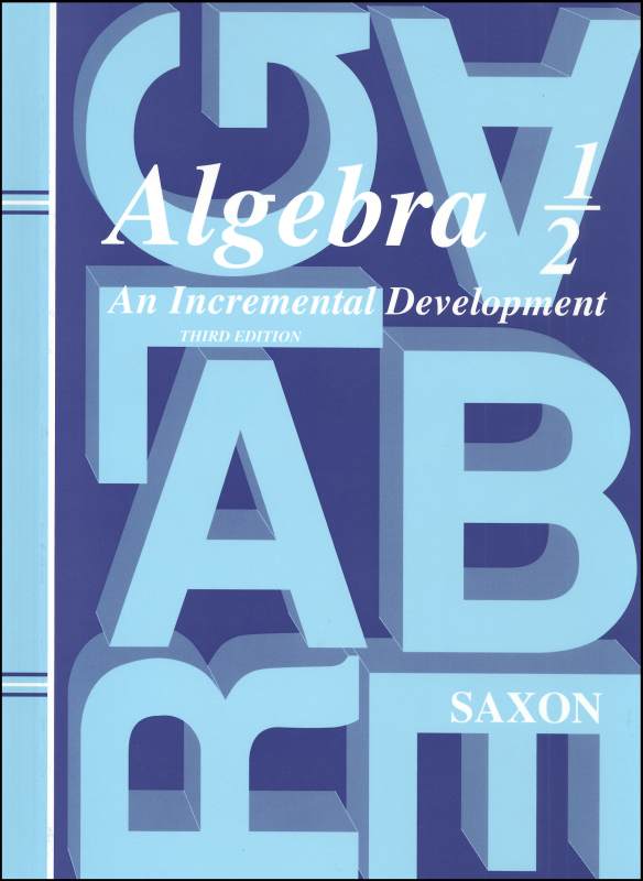 Algebra 1/2 homeschool kit - 3rd ed.