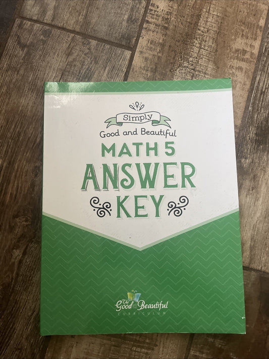 Math 5 Answer Key