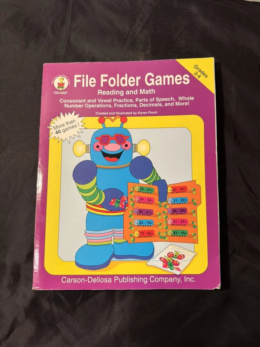 File Folder Games - Grades 3-4