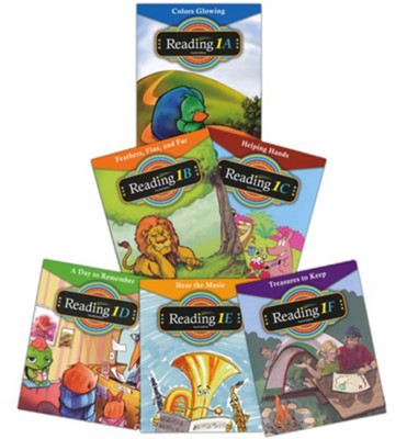 BJU Press Reading Grade 1 Readers Set A-F, Fourth Edition