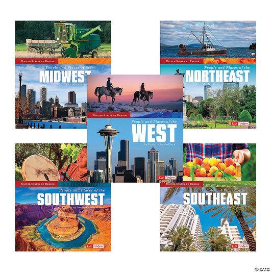 Regions of the United States - set of 7